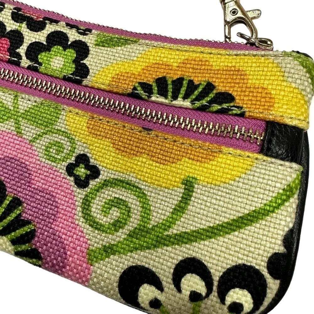 Spartina 449 Bright Floral Jute Wristlet